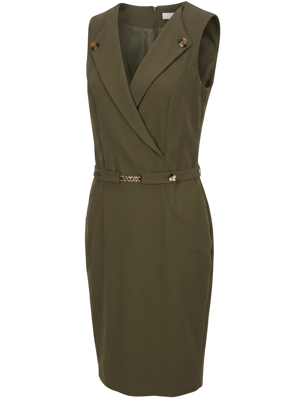 Lipsy Olive Green Midi Dress